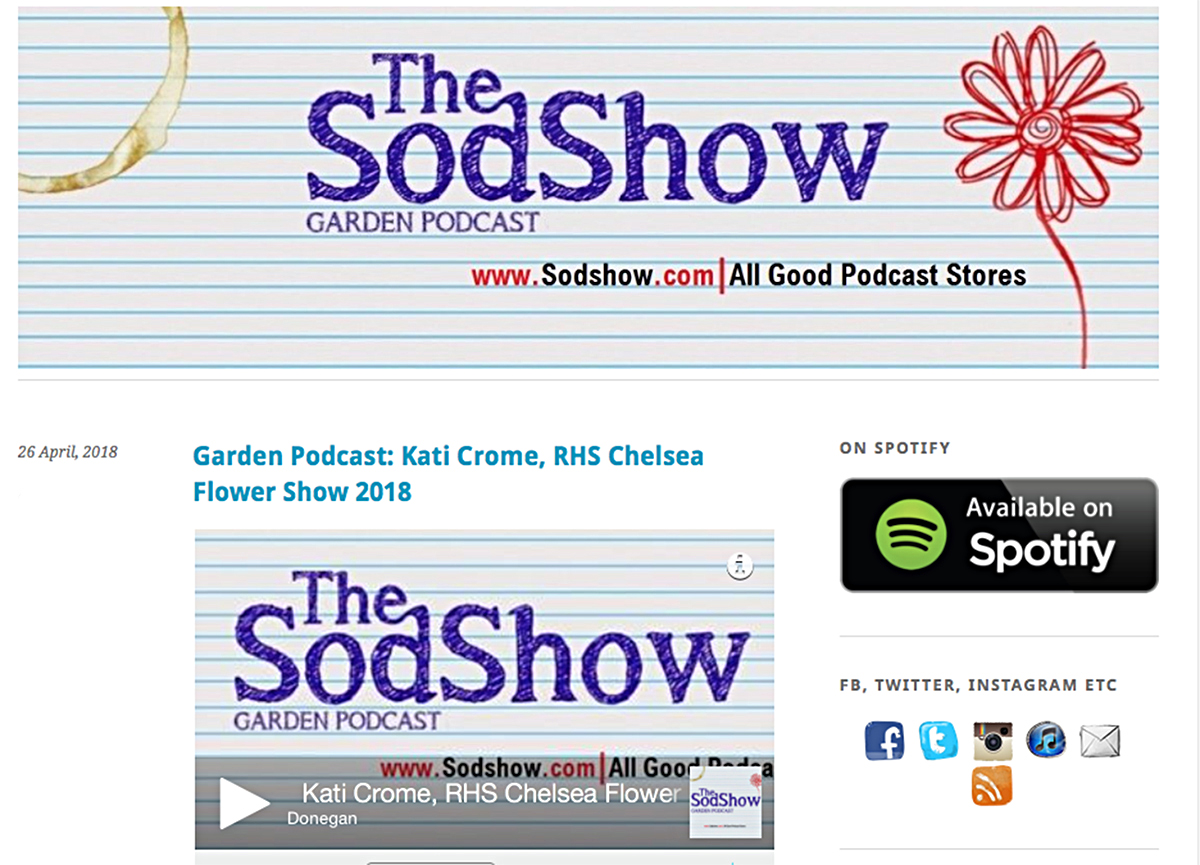 Listen to Kati Crome on The SodShow Garden Podcast